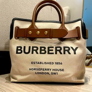 BURBERRY: The Medium Cotton Canvas Triple Stud Belt Bag